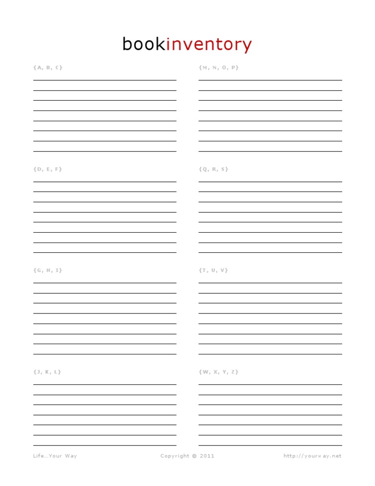 Inventory: (A, B, C) (M, N, O, P) | PDF
