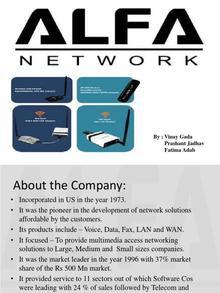 Alfa Network Distribution (Business) Marketing