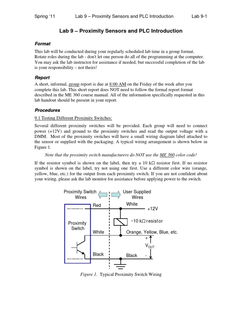 Proximity Sensors and PLC Introduction | PDF | Switch | Manufactured Goods