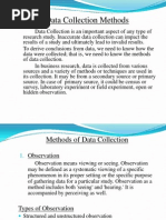 Data Collection Methods and Research Design