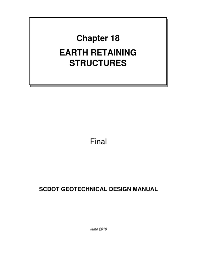 Earth Retaining Structures Overview | PDF | Geotechnical Engineering ...