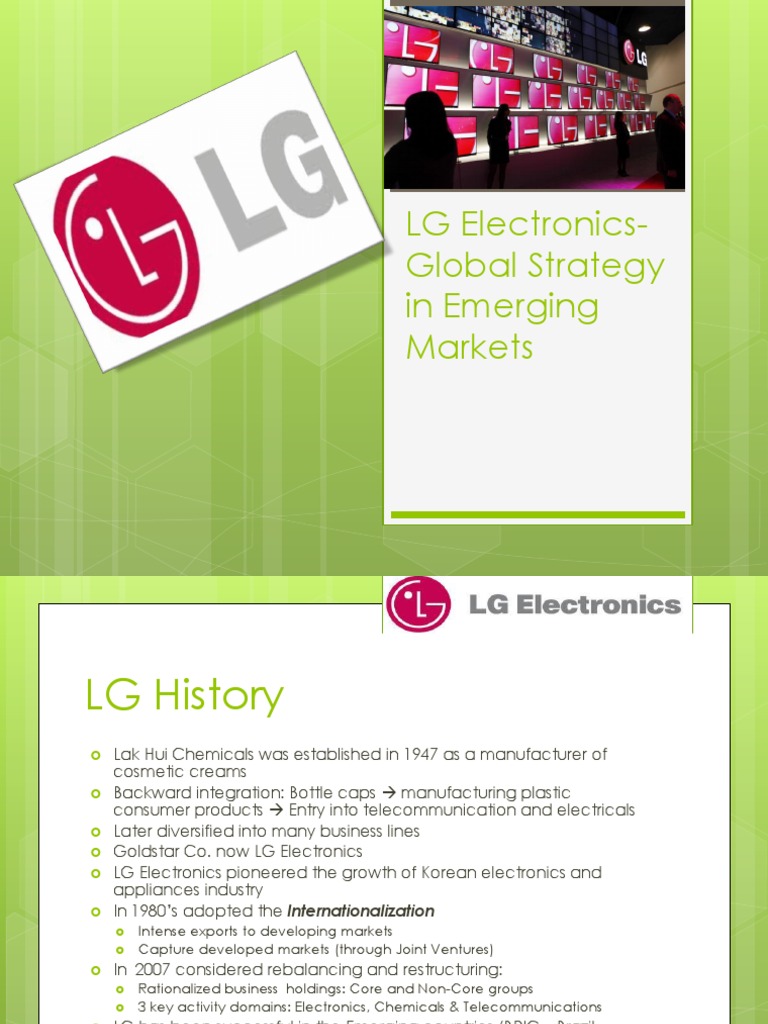 LG Electronics' Global Strategy Overview | PDF | Lg Corporation | Brand