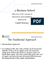 Amity Business School: Capital Structure