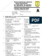 Soal PAI X Ganjil 2012-2013