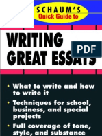 Schaum's Quick Guide To Essay Writing