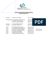 Relación Componentes Junta Directiva. Temporada 2012-2013 Febrero 2013