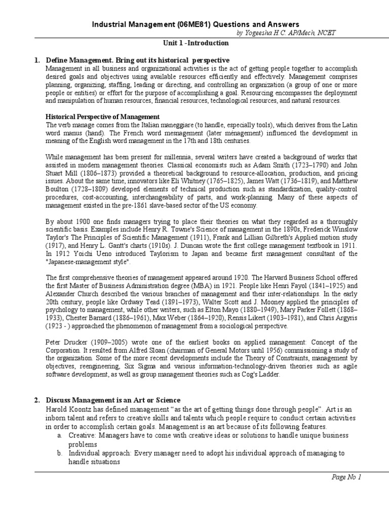 IM Questions and Answers-Unit 1 and 2 | PDF | Partnership | Cooperative