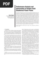 Performance Analysis and Optimization of Double-Flash Geothermal Power Plants PDF