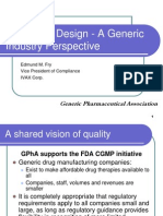 Quality by Design - A Generic Industry Perspective