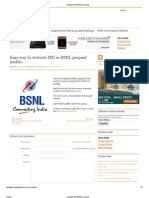 Activate ISD BSNL Prepaid