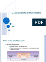 Organisational Characteristics