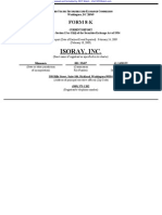 IsoRay, Inc. 8-K (Events or Changes Between Quarterly Reports) 2009-02-24