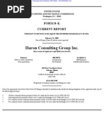 Huron Consulting Group Inc. 8-K (Events or Changes Between Quarterly Reports) 2009-02-24