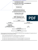 MF Global Ltd. 8-K (Events or Changes Between Quarterly Reports) 2009-02-24