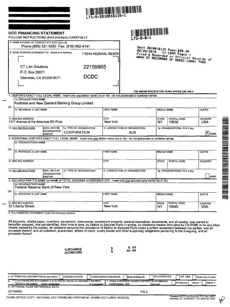 Various Documents Covering Anz, Westpac, Federal Reserve, Imf, Bis ...