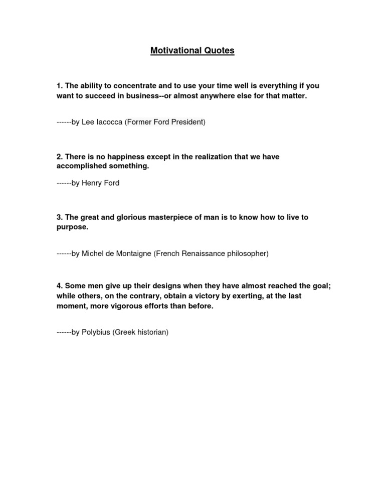 Inspiring Quotes for Achievers | PDF