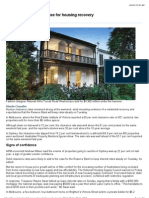 Strong Auctions Build Case For Housing Recovery PDF