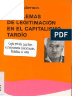 Jurgen Habermas - Problemas de Legitimacion en El Capitalismo Tardio. by Luis Vallester SociologiaTextMark