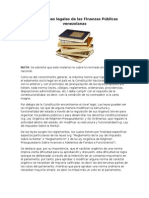 Definiciones legales de las Finanzas Públicas venezolanas