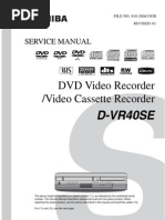 Video Toshiba - D-Vr40se - SM PDF