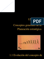 1.1 .Evolucion Del Concepto de Planeacion Estrategica