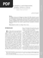 Weber e Racionalidade Ocidental