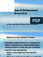 OIG - Suspension & Debarment Overview