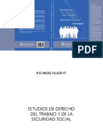 Estudios de Derecho Del Trabajo y de La Seguridad Social - Ricardo Nugent PDF