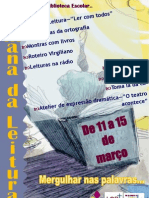 Cartaz Semana Da Leitura 2