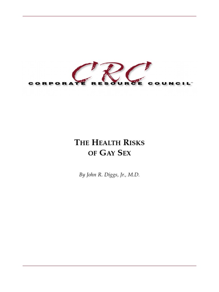 The Health Risks of Gay Sex | PDF | Sexual Intercourse | Anal Sex