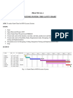 Practical-1 Rto License System-The Gantt Chart: Date: 17/1/2013