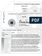 Actfl Certificate WPT