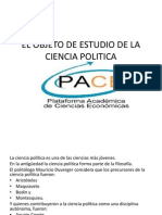 Ciencia Politica 2013 Objeto de Estudio