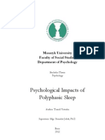 Psychological Impacts of Polyphasic Sleep (Bachelor Work)