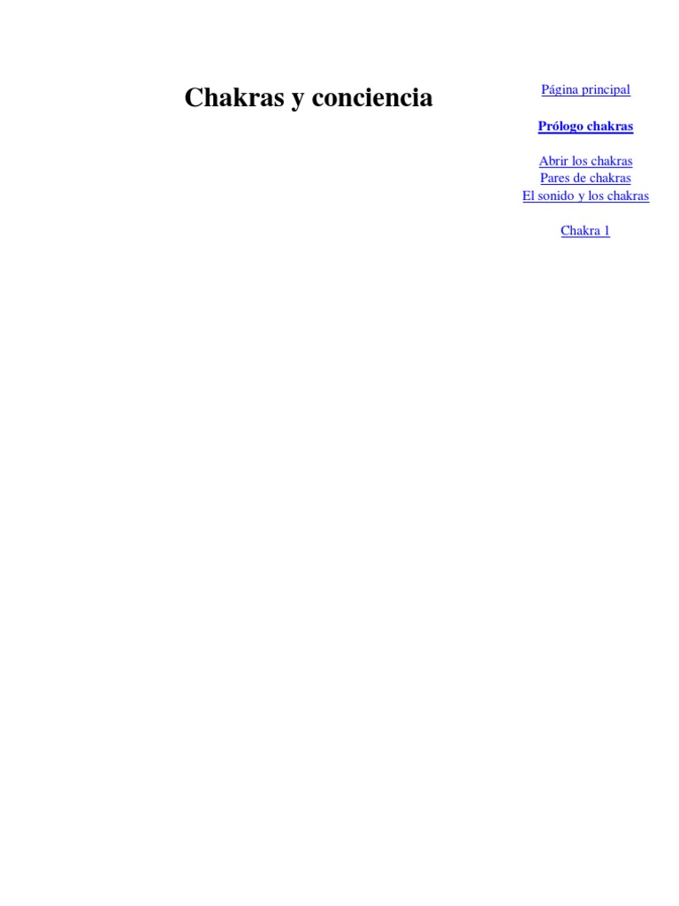 Apertura y Equilibrio de Chakras | PDF | Chakra | Mente
