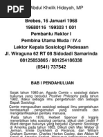 Sejarah Sosiologi Pedesaan Sosped 1