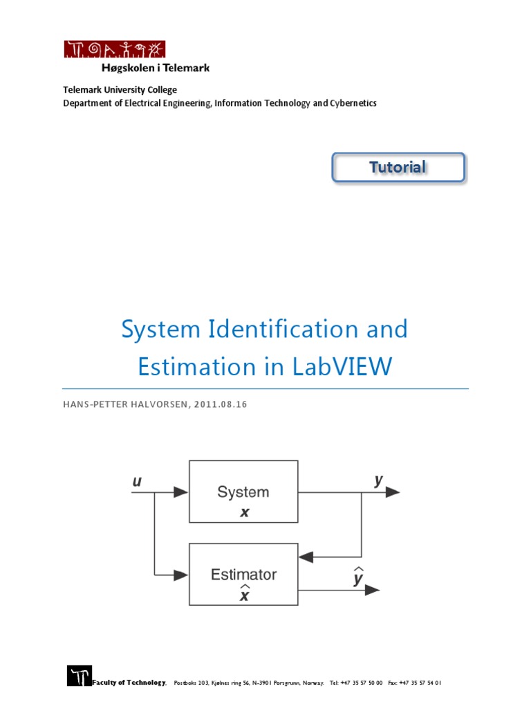 System Identification in LabVIEW | PDF | Kalman Filter | Matrix ...