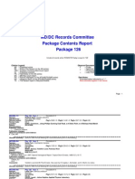 Records Committee Package Contents Report Package