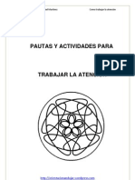 ORIENTACION ANDUJAR- PAUTAS Y ACTIVIDADES PARA TRABAJAR LA ATENCIÓN