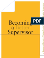 Becoming A Better Supervisor