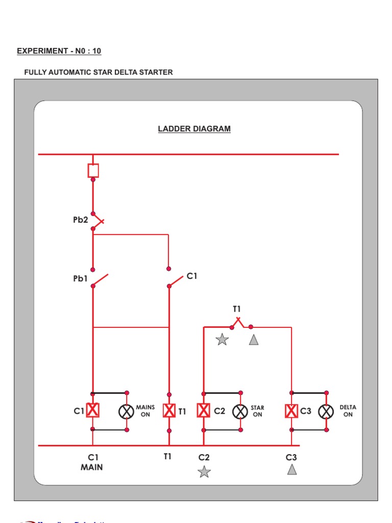 Fully Automatic Star Delta Starter Diagram | PDF