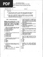Download IARI PhD Entrance Question Paper 2011 - Genetics by Abhay Kumar SN128335063 doc pdf