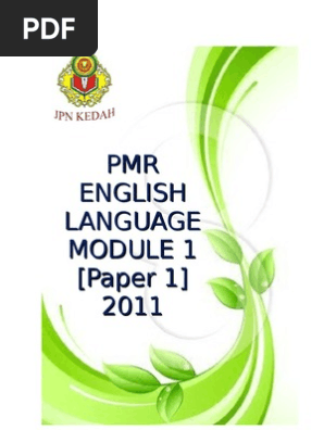 Pmr English Language Module 1 Paper 1 Pdf Pearl Macbeth