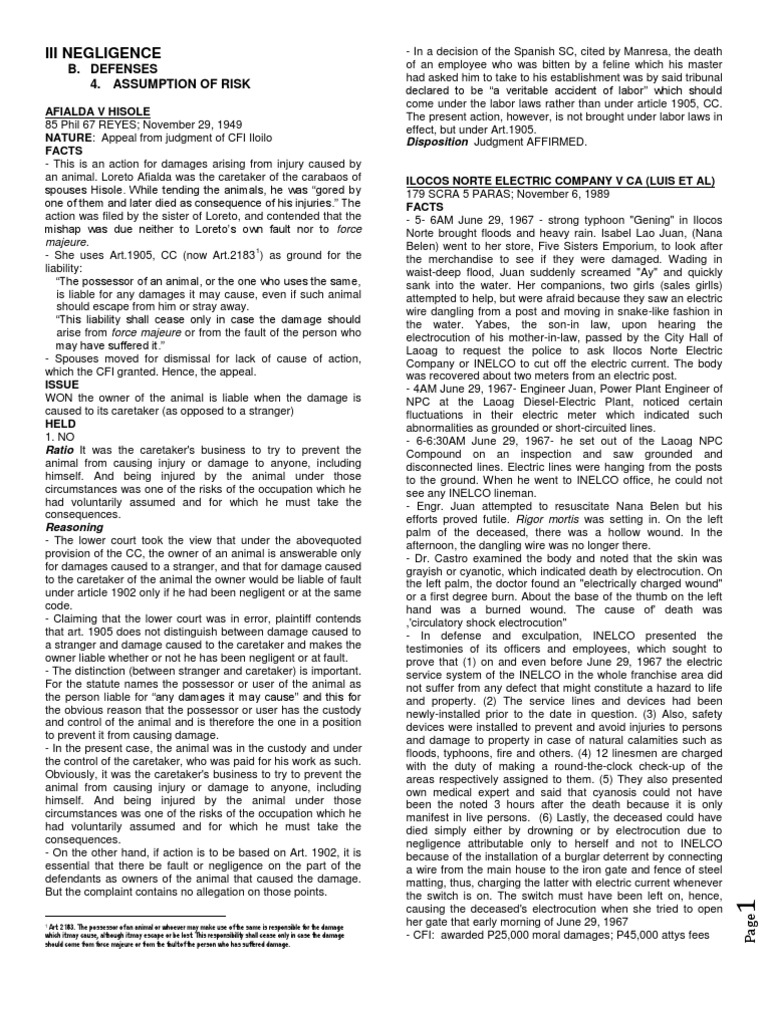 Liability in Animal Injury Cases | PDF | Negligence | Evidence