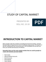 Study of Capital Market: Presented By: ROLL NO. 10-18