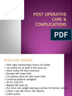 Post-operative care instructions and potential femoral nail complications
