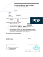 Formulir Penjurusan PDF