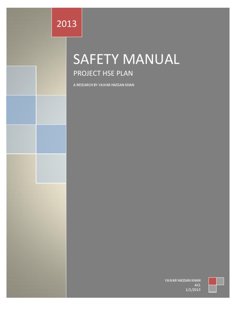 Project Hse Plan | PDF | Personal Protective Equipment | Occupational ...