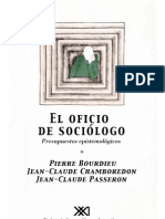 64797254 Bourdieu P El Oficio de Sociologo Presupuestos Epistemologicos Siglo XXI Argentina 2002. by Luis Vallester Sociologia TextMark