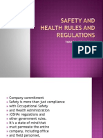 Safety and Health Rules and Regulations